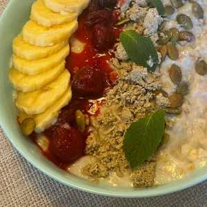 Oatmeal with coconut milk